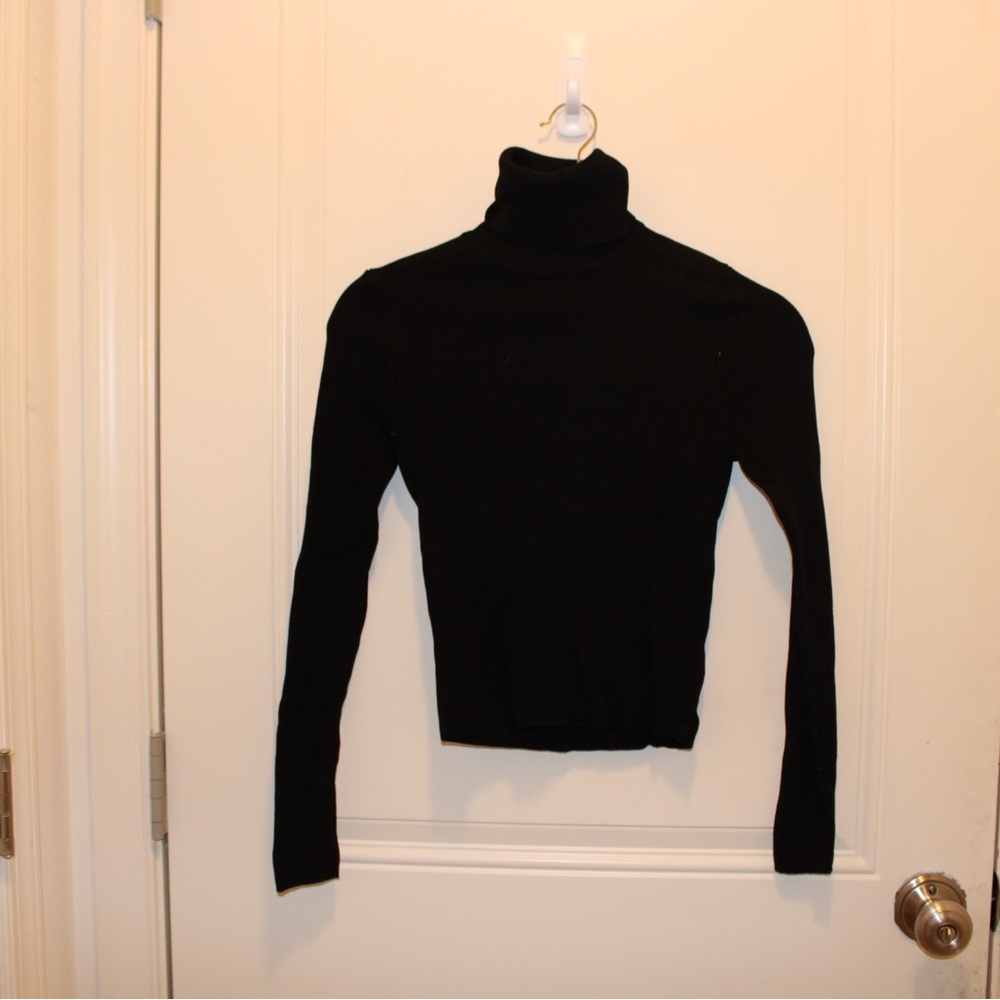 ZARA Women's Black Turtleneck Sweater - Picture 2 of 4